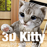 Cover Image of Baixar 3D Cute Kitty Cat Live Wallpaper & Launcher 16.6.0.709_53012 APK