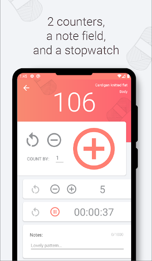 Android application Easy Knitty Row Counter | Knit screenshort