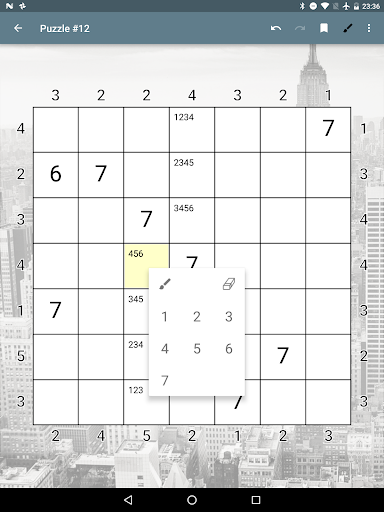 Skyscrapers Number Puzzle