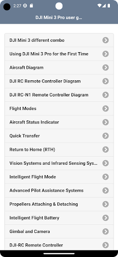 User guide for Mini 3 Pro Screen 3