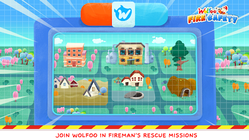 Android application Wolfoo's Team: Fire Safety screenshort