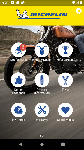 Android application Michelin Motorcycle Riders screenshort