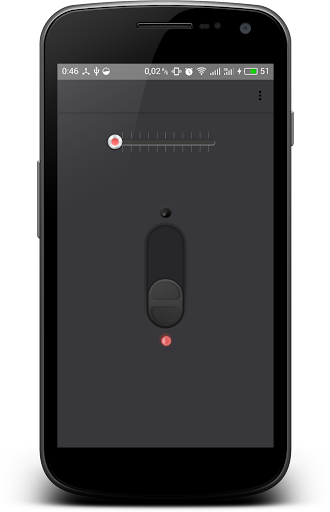 Led flashlight black white