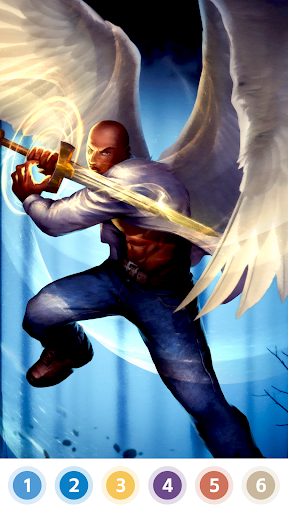 Angel & Devil Paint by Number Screen 2