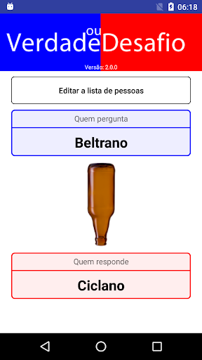 Visualização do aplicativo
