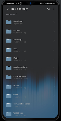 Blue Stripes Dark EMUI 9.1 / 10 Theme for Huawei