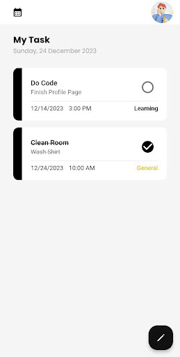 Android application TooDy screenshort