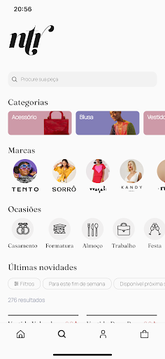 Android application Não Tenho Roupa screenshort