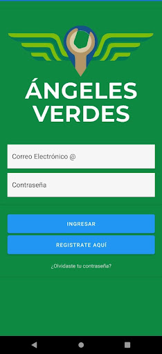 Android application ANGELES VERDES screenshort