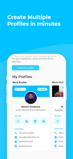 HelloProfile Screenshot