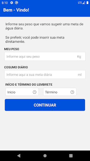 Lembrete - Beber Água