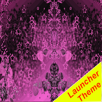 Темно-розовая тема GO Launcher