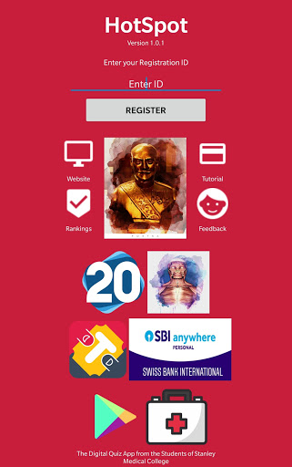 Android application HotSpot Medical Quiz 2018 screenshort
