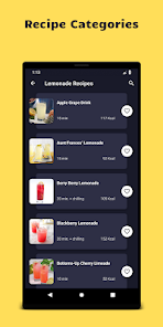 Captura de Pantalla 2 Lemonade: Lemon Juice Recipes android