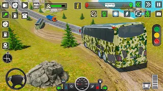 US Army Military Bus Driving - Screenshot 1