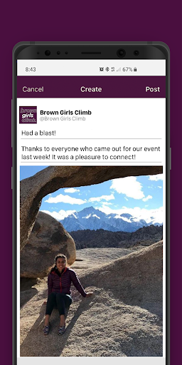Screenshot of Brown Girls Climb