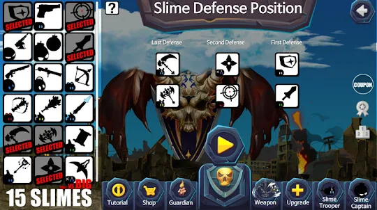 15 Slimes! : Action Defence