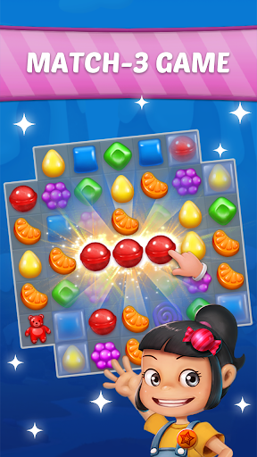 Android application Candy Sweet Story:Match3Puzzle screenshort