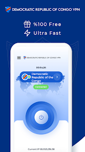 Captura de Pantalla 1 VPN Congo - Get Congo IP android