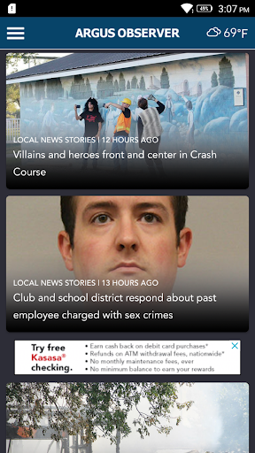 Android application Argus Observer screenshort
