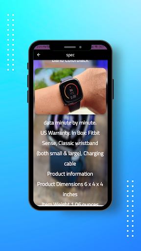 Android application Fitbit Sense guide screenshort