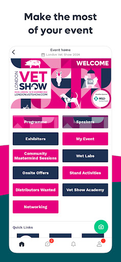 Screenshot of London Vet Show - Event App
