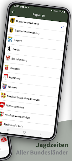 Hunting Plus - Jagdzeiten App Screen 2