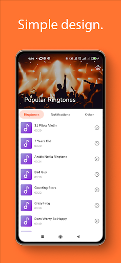 Android application Popular Ringtones 2023 screenshort