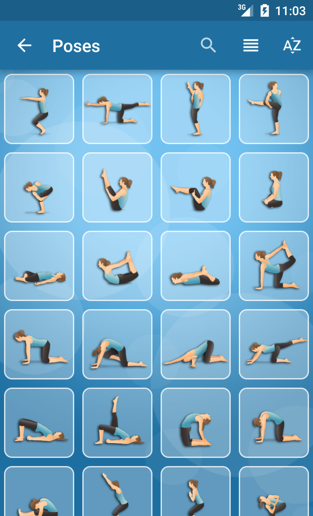 Android application Pocket Yoga screenshort