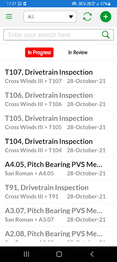 Android application ONYX fieldPRO screenshort