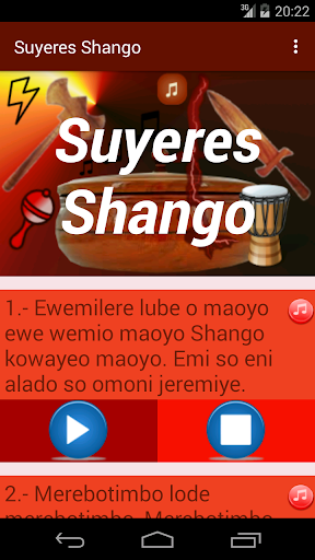 Android application Suyeres Shango screenshort