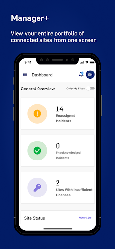 Android application ConnectedSafety+ screenshort