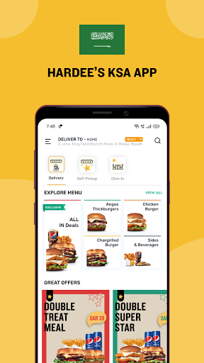 Hardee's Saudi Arabia - Online Screenshot 2 - AppWisp.com