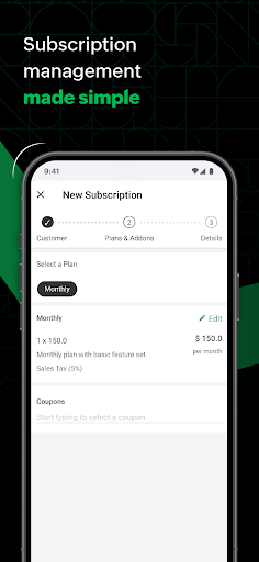 Billing Management - Zoho Screen 3