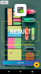 Calculator of addition