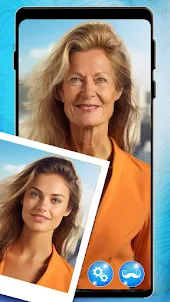 未来の顔アプリ：年をとるとどのように見えるか