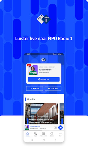 Android application NPO Radio 1 – Nieuws & Sport screenshort