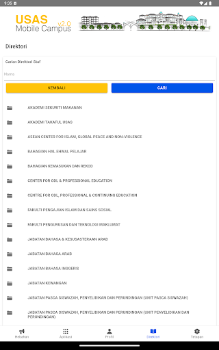 USAS Mobile Campus Staff V2.0