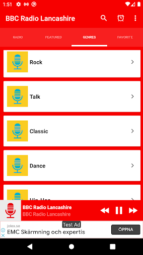 Uk BBC Radio lancashire App Screen 3