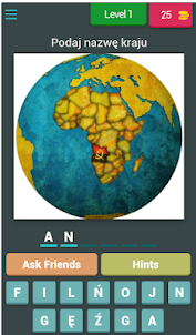 Mapa polityczna Afryki - quiz