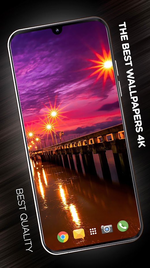 Android application Sunsets wallpaper in 4K screenshot