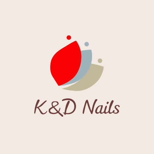 K&D nails logo