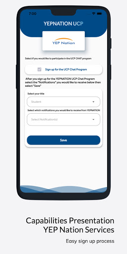 YEP Nation UCP Screen 2