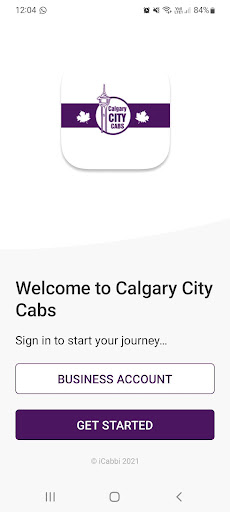 Android application Calgary City Cabs screenshort