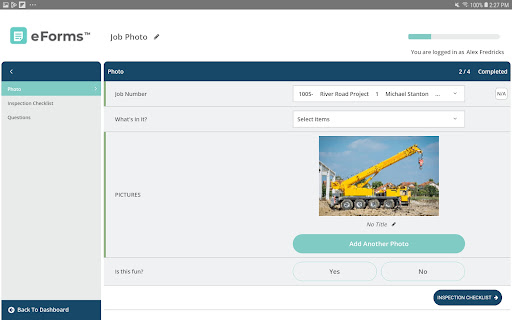 Paperless eForms Screen 3