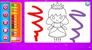 Princess Coloring Book - Screenshot 3