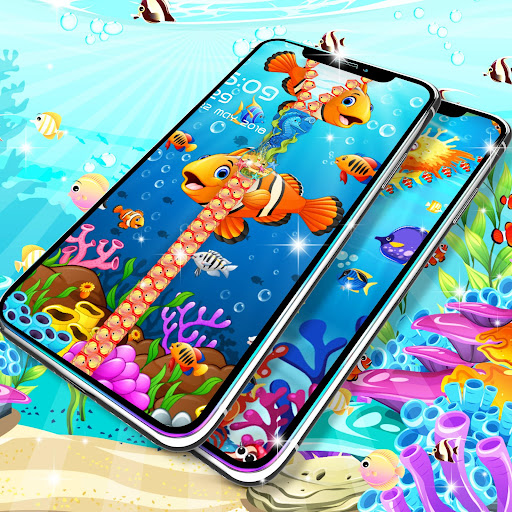 Fish zipper lock screen Screen 2