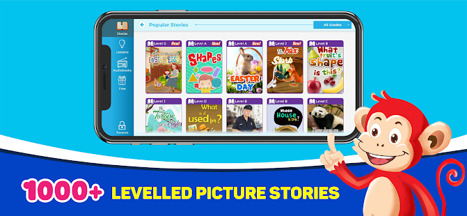 Monkey Stories: books, reading games for kids 3.4.2 screenshots 2