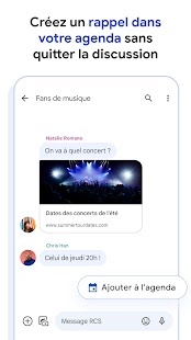 Messages par Google Capture d'écran