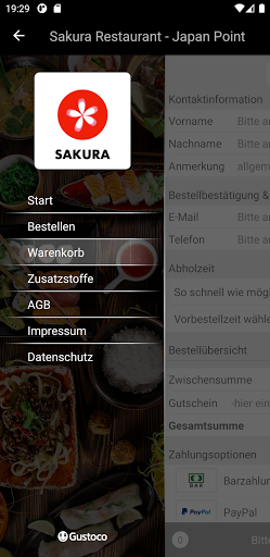 Android application Sakura Restaurant - Japan Poin screenshort